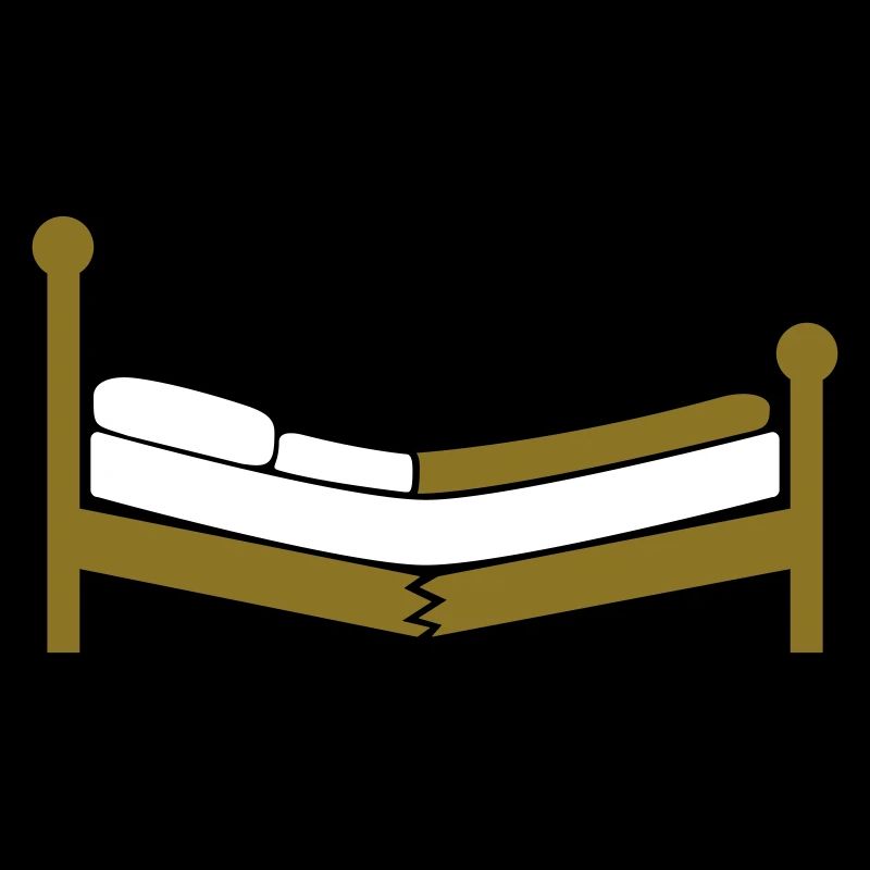 Logo clipart de lit brisé
