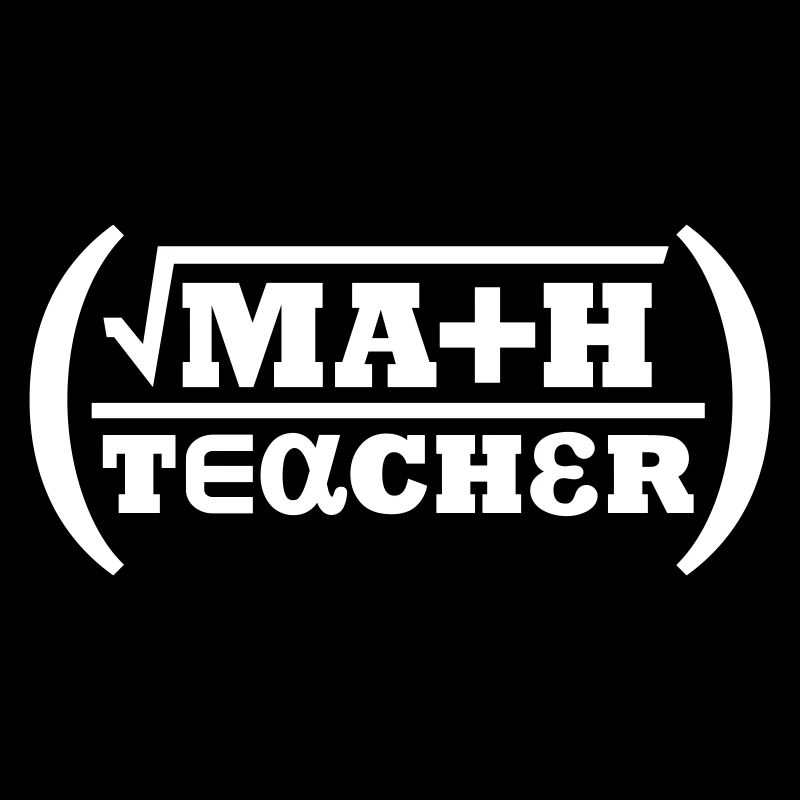 Professeur de mathématiques (lettrage)