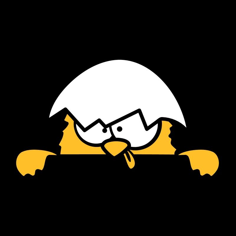 Crazy chicks behind wall