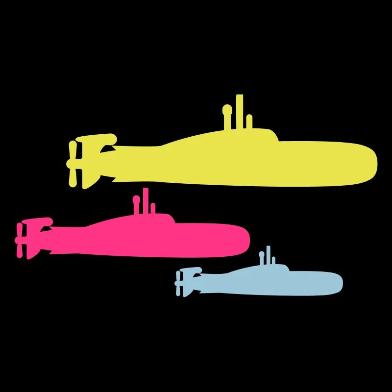 3 Submarines Fleet Three Squadrons Group Team Crew