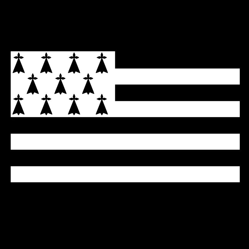 Drapeau Bretagne - Gwenn ha du