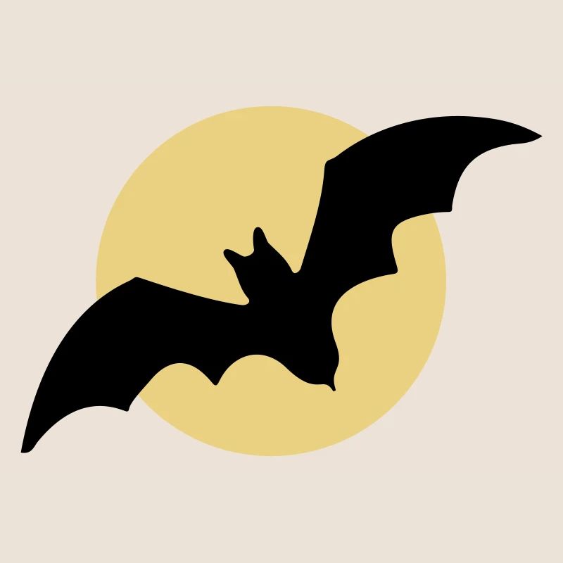 Flying bat moon