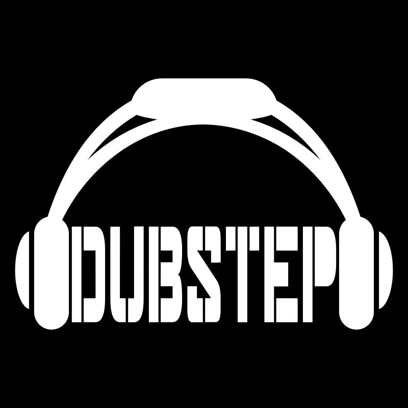 Dub Step Techno Musik Party Club Text Kopfhörer
