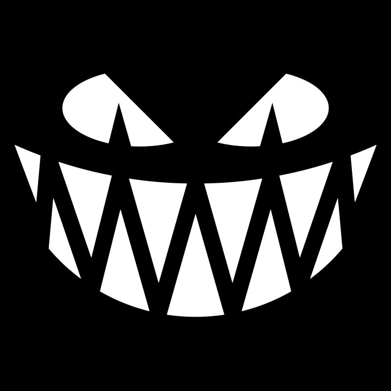Grimace d’Halloween (Sourire / Dents / Blanc)