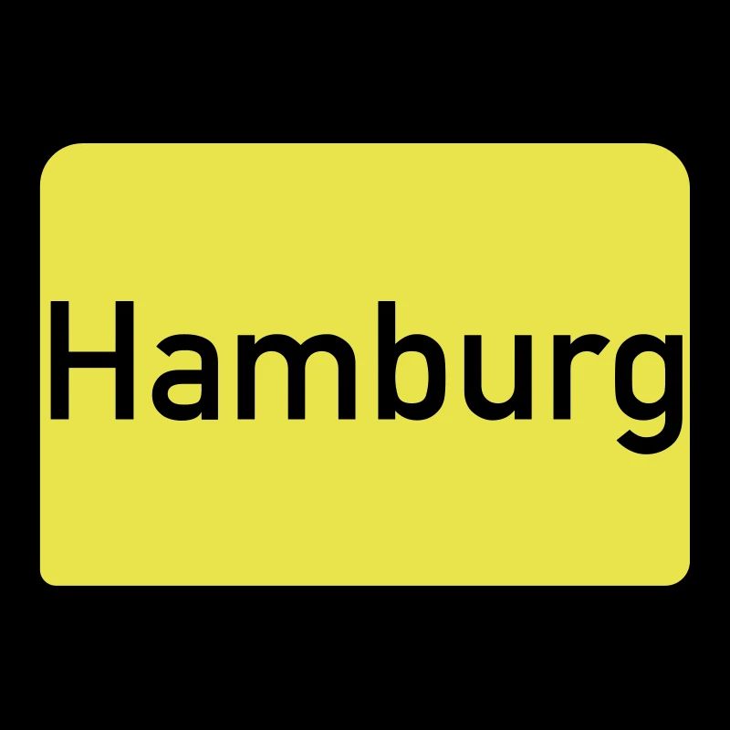 Ortsschild Hamburg