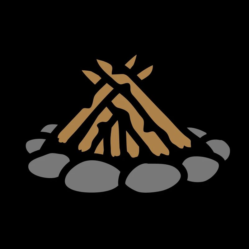 Lagerfeuer ohne Feuer Camping