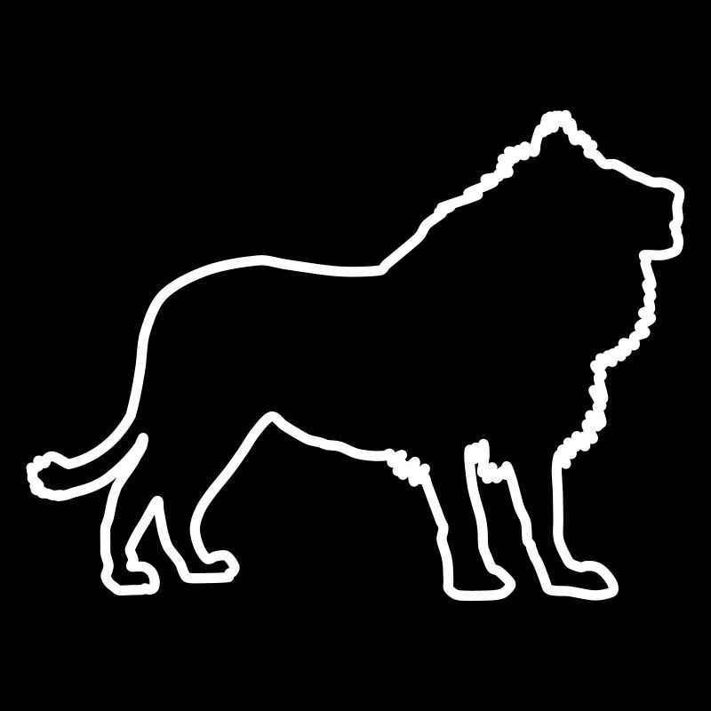 Löwe Silhouette Kontur