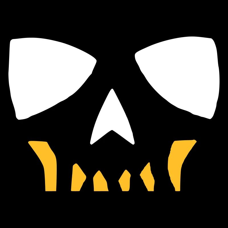 Comic Skull Two-tone Skull