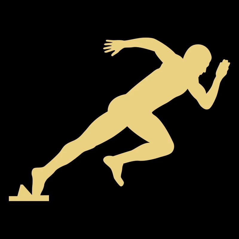 Athletics Sprinter Motif Gift Idea