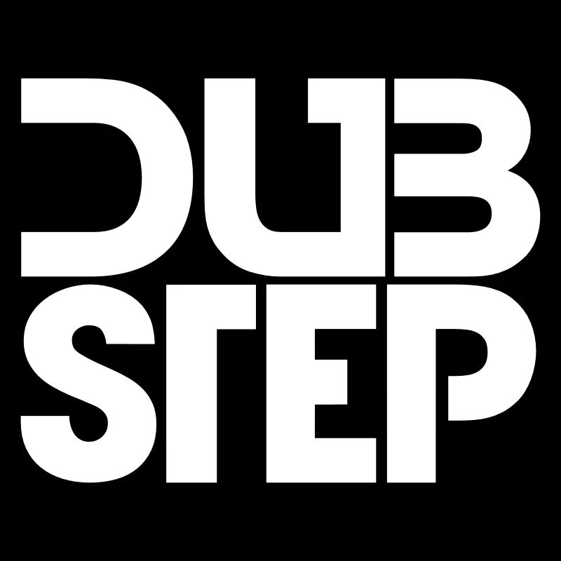 Dub Step Techno Music Party Club Text Lettering