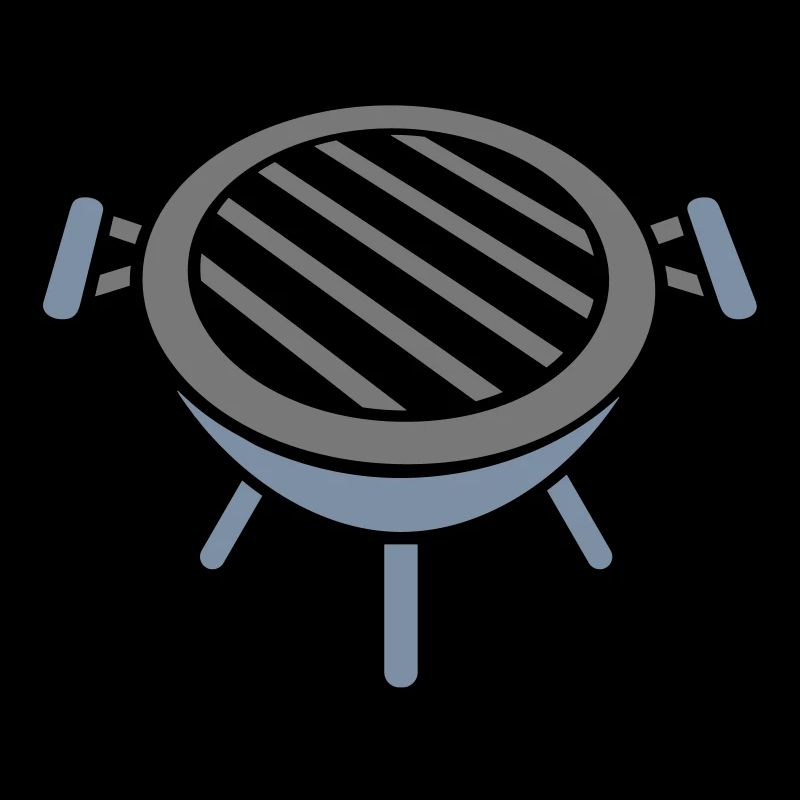 Runder kleiner Kohlegrill Barbecue