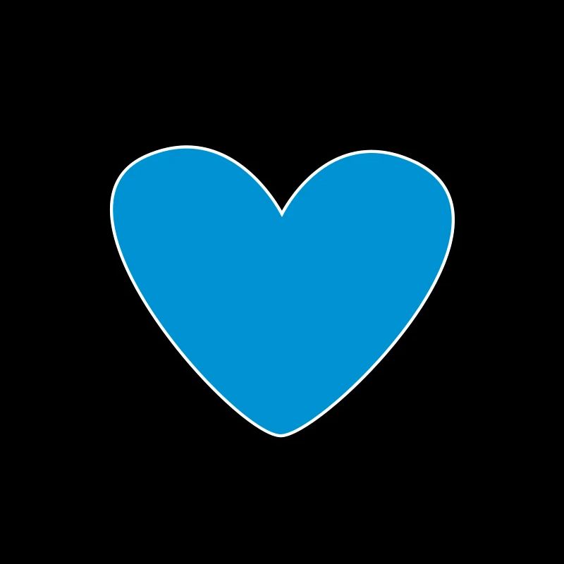 Herz hellblau