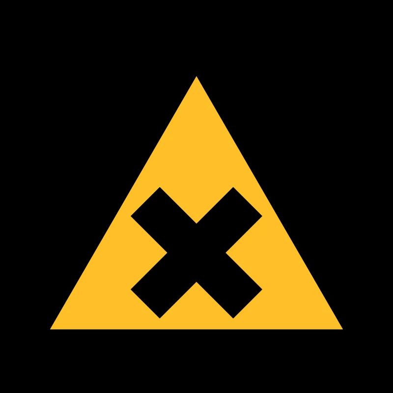 Gefahrensymbol - Schadstoffe (2-farbig)