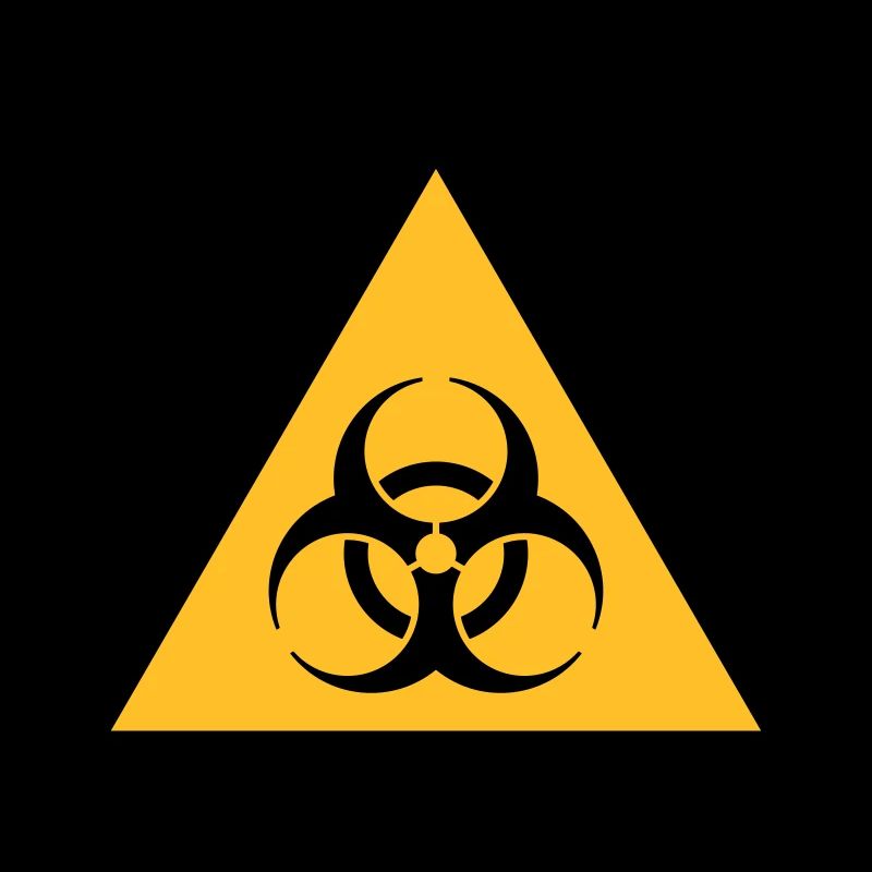 Symbole de danger - Biohazard (2 couleurs)