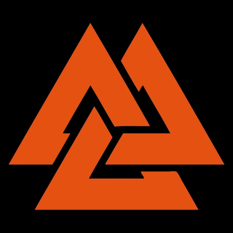 Valknut Wikinger skandinavisches Symbol von Odin