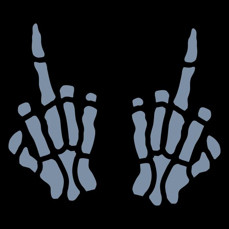 Mittelfinger Knochen 2 Hände