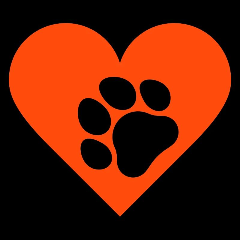 J’aime les animaux. Impression de chien