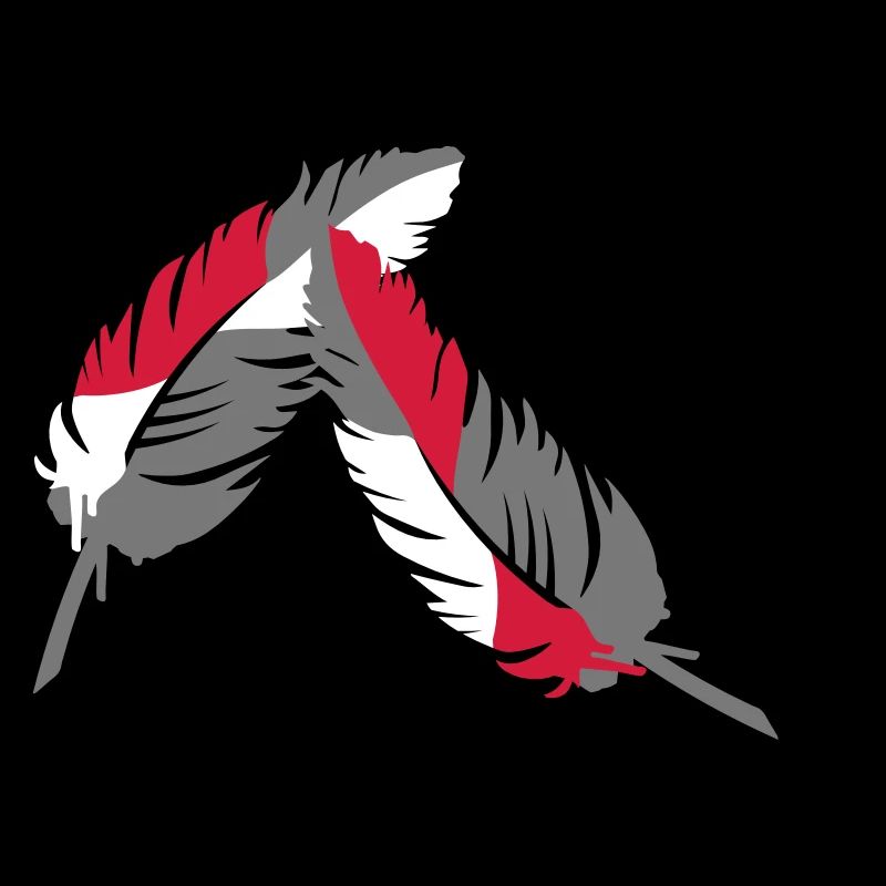 Une plume colorée