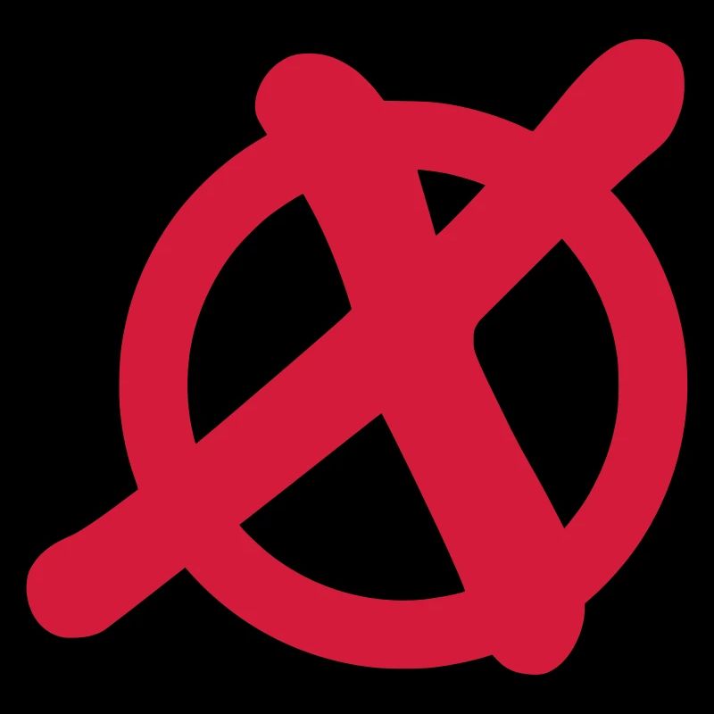 Cercle avec icône de crochet symbole X pas de choix interdit