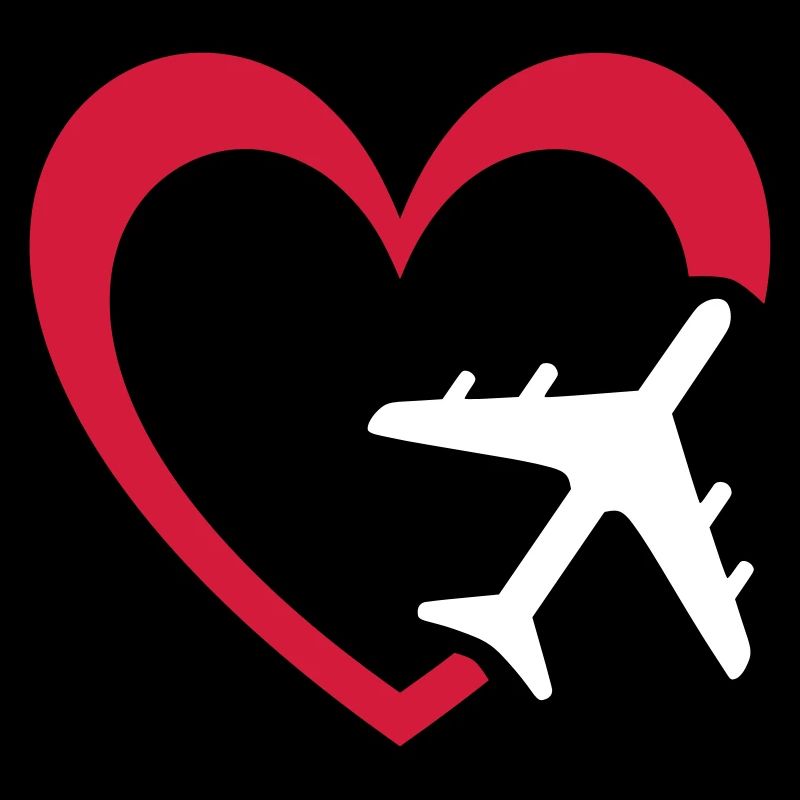 Plane and heart