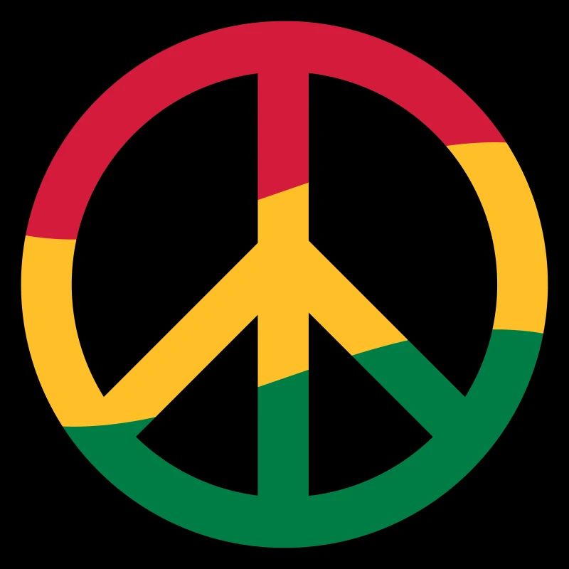 Peacezeichen Rastafari Reggae Musik Frieden Pace