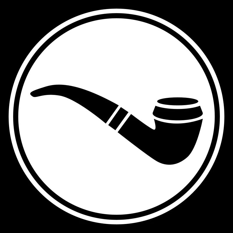 Smoking a pipe