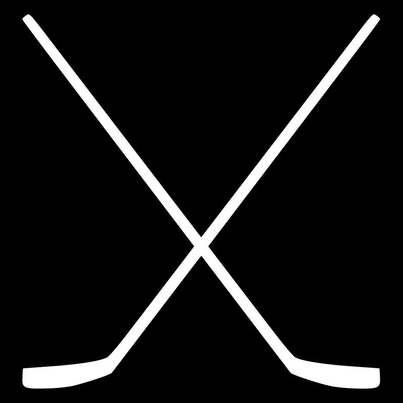 Battements de hockey blanc