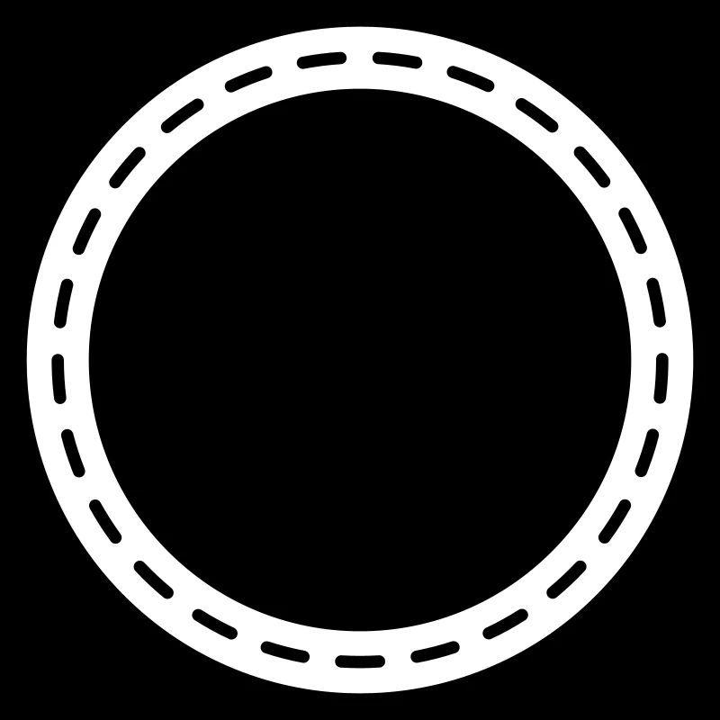 Contour du cercle vide