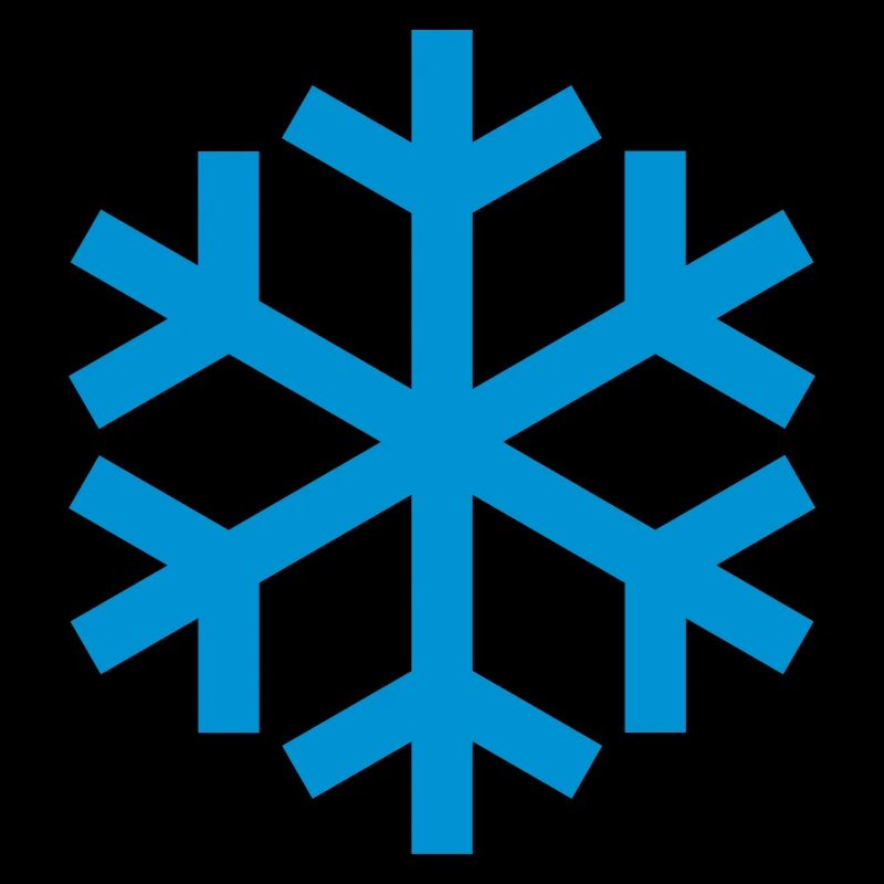 Icône d'icône de temps de flocon de neige