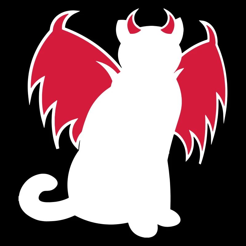 Devil Cat / Teufelskatze / chat diable / idée cadeau