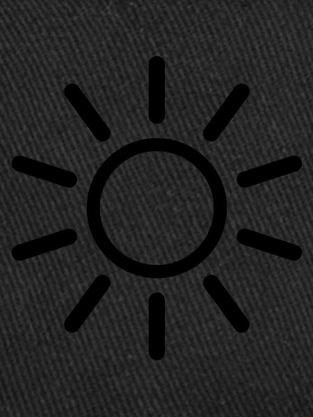 Sun line drawing shape