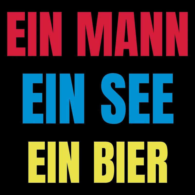 Ein Mann, ein See, ein Bier!