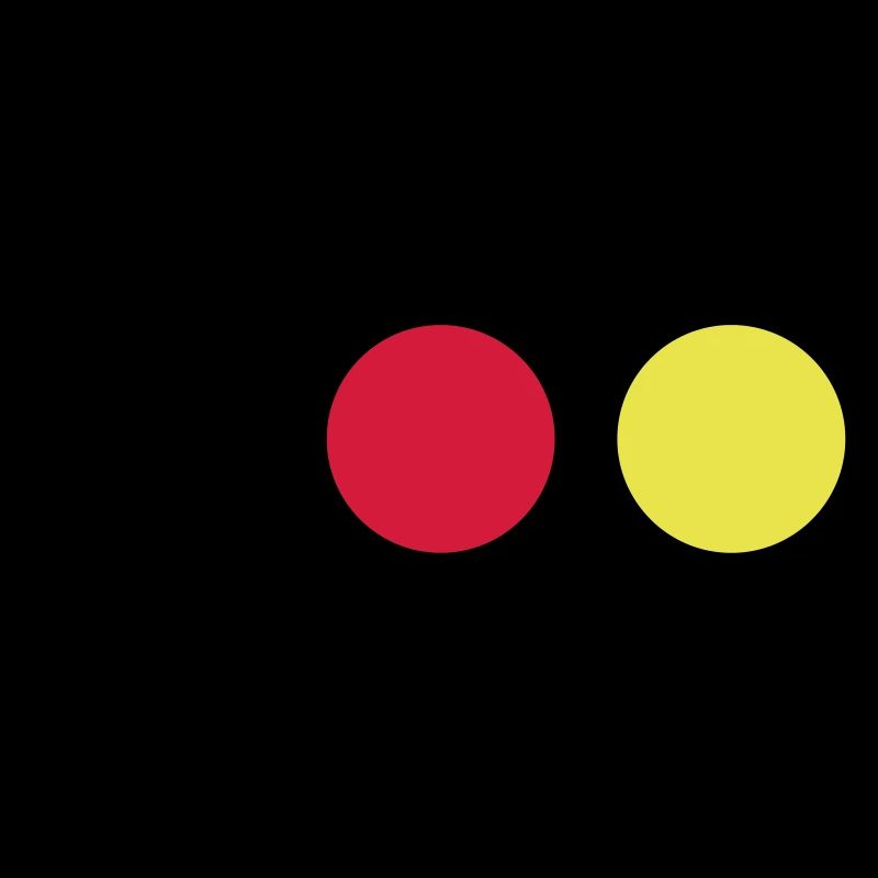 Points noirs, rouges et jaunes