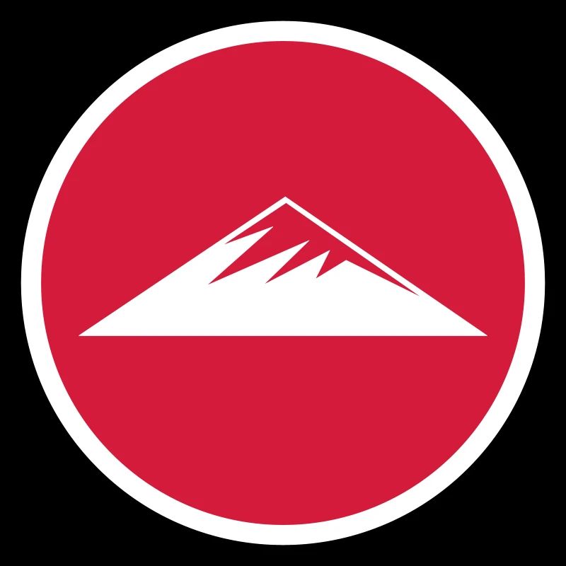 Mountains Symbol Circle
