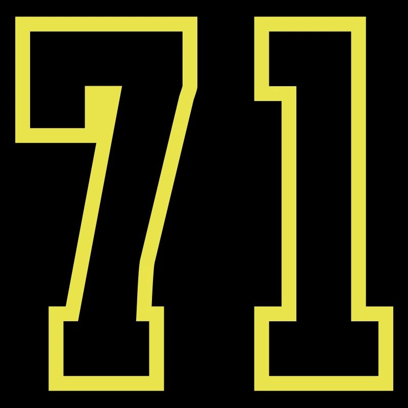 71 Number Jersey
