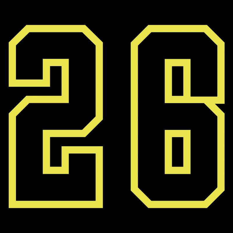 Maillot à 26 numéros