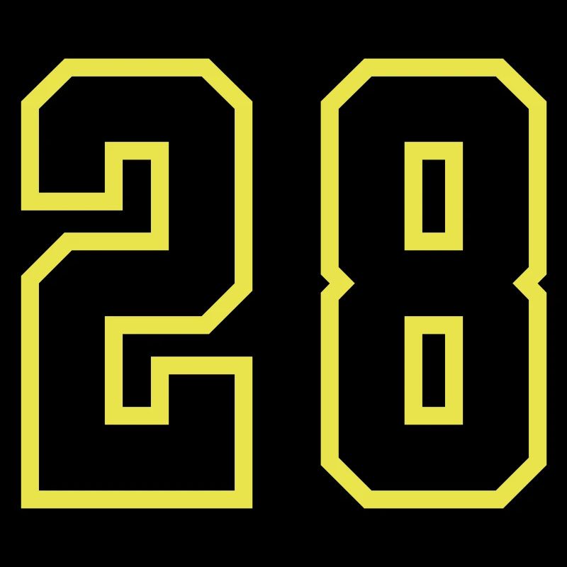 Maillot à 28 numéros