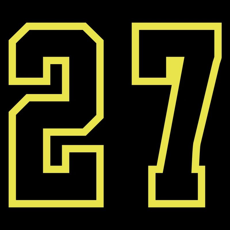 27 Number Jersey