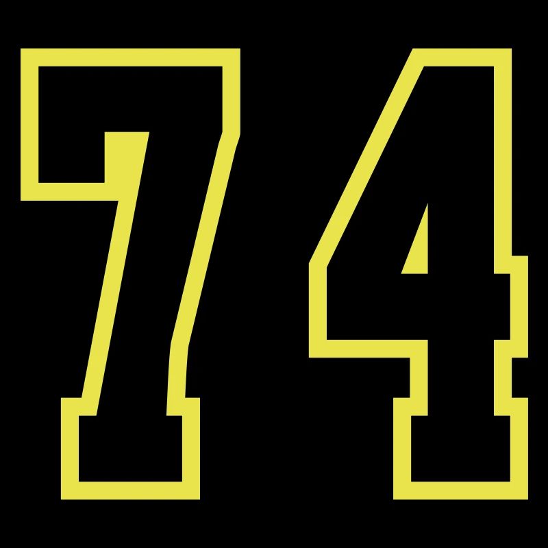 74 Zahl Trikot