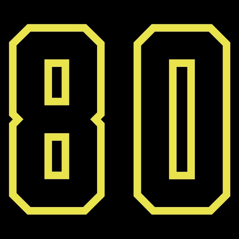 80 Zahl Trikot