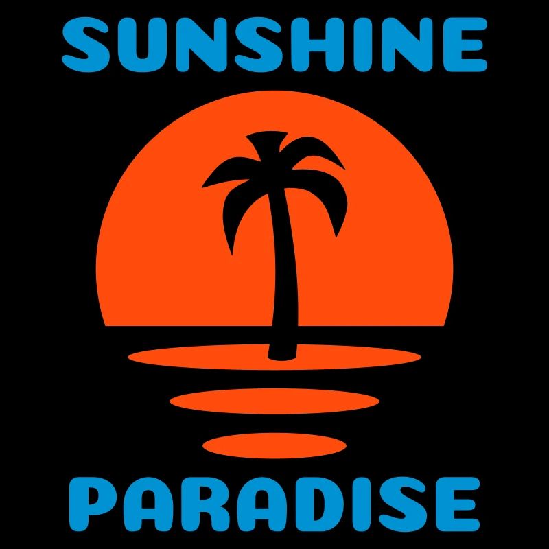 Soleil, paradis (Demi-soleil, Palmier)