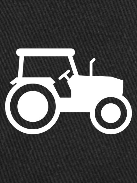 Tractor icon silhouette