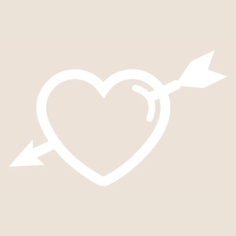 Flèche du symbole du cœur