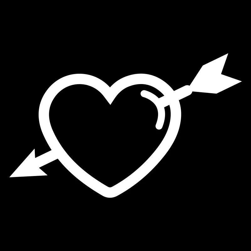 Flèche du symbole du cœur