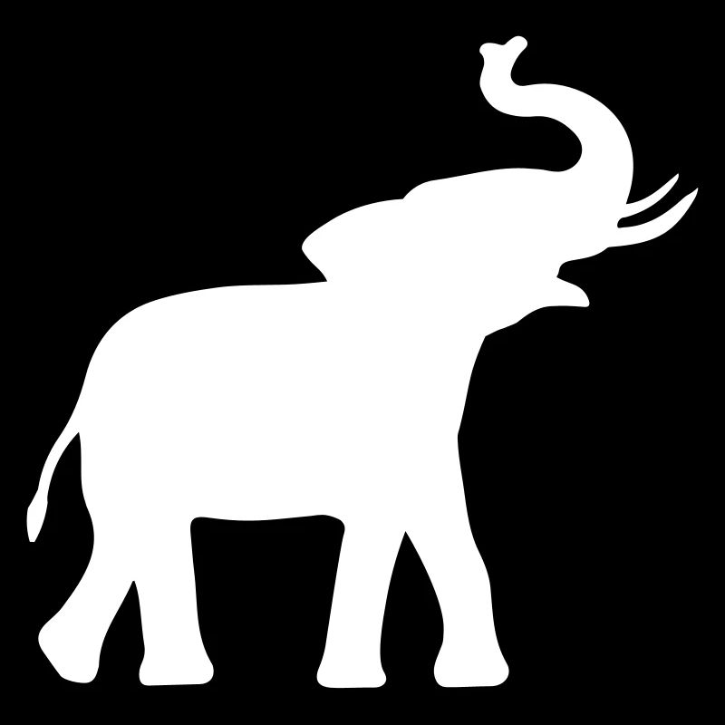Idée cadeau silhouette éléphant éléphant