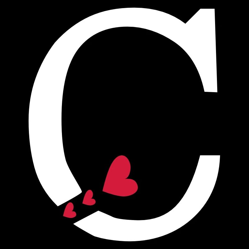 Großbuchstabe C mit Herzen