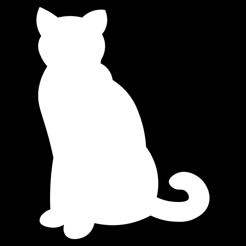 Chat noir simple - chat noir simple