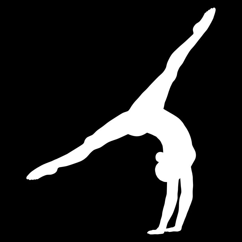 Une gymnaste fait la roue