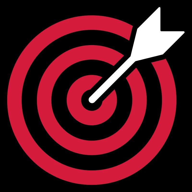 Symbole du logo Bullseye Target