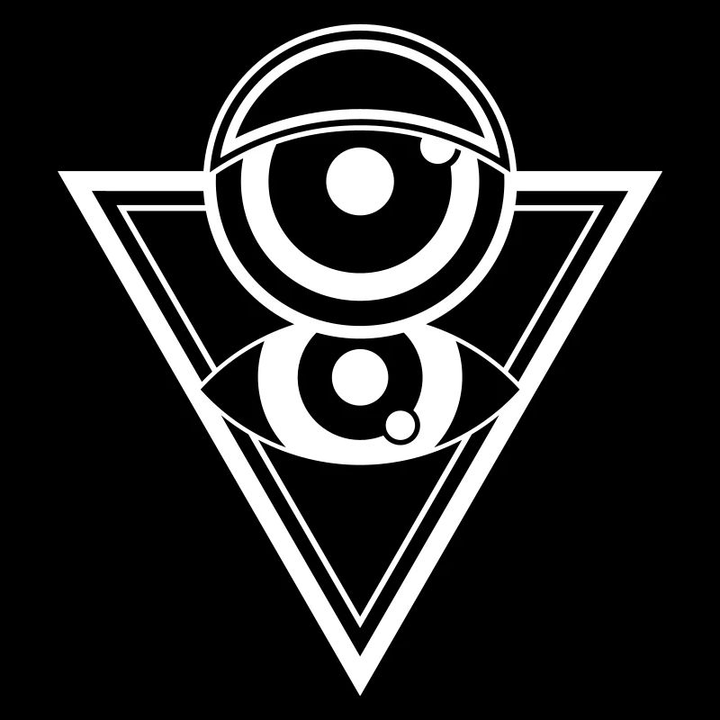 Œil pyramidal - géométrie abstraite